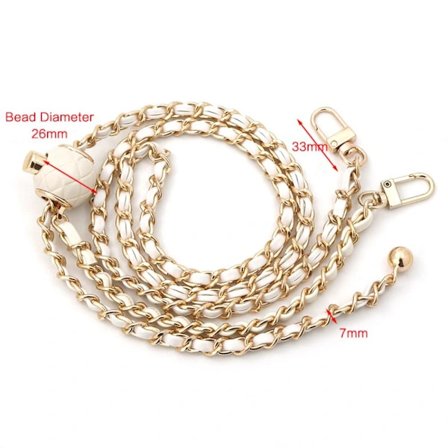 Ersättningsväska Rem Kopparkedja VIT Vit