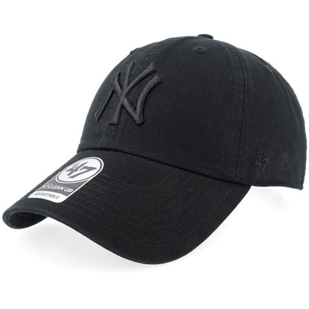47 Brand - New York Yankees Clean Up Black Adjustable Adjustable Black Cap - MLB @ Hatstore