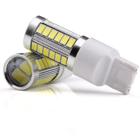 2x rød 7440 W21W T20 33st smd 5730 Red one size