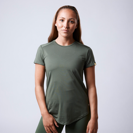 T-shirts CLN ATHLETICS Lucy ws T-shirt, Moss Green - Bodyman.dk
