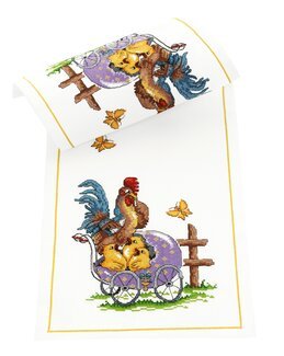 Kirjontasarja Runner Kanaperhe