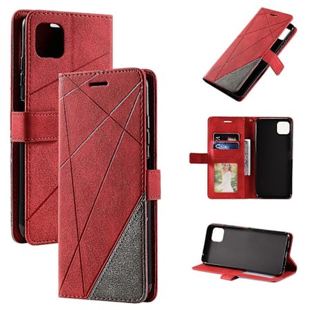 Etui til Samsung Galaxy A22 5G Læder Magnetisk Folio Cover med Kortholder Kompatibel med Samsung Galaxy A22 5G[HK]