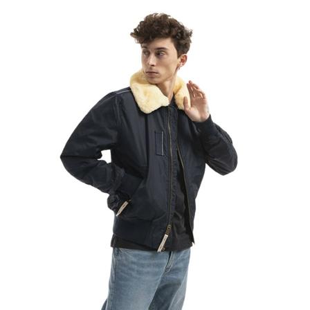 Alpha Industries Bomber Jas , Blauw , Heren , Maat: L
