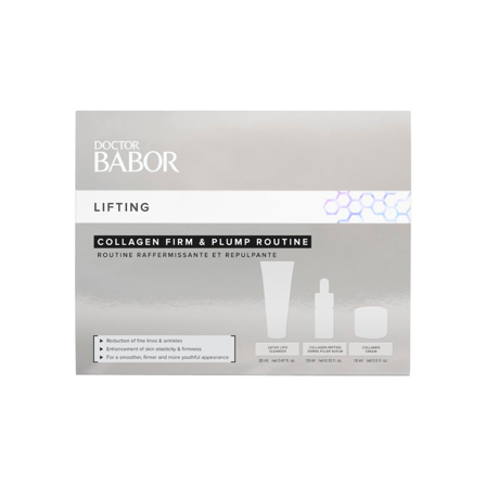 Babor Skincare Set Lifting Collagen Firm and Plump Set cont.: Detox Lipo Cleanser 20 ml + Collagen Derma Filler Serum 10 ml + Collagen Cream 15 ml