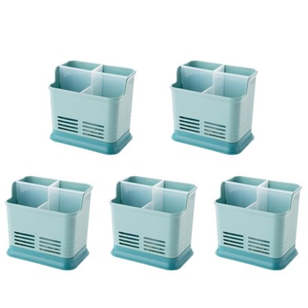 5X besticksförvaringsställ multifunktionellt besticksställ för ätpinnar sked gaffel besticksorganisation