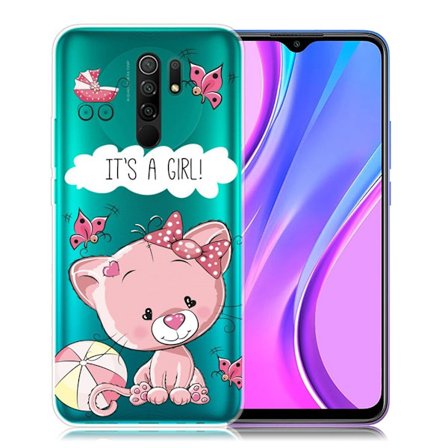 Deco Xiaomi Redmi 9 Suojakotelo - Pinkki Bear