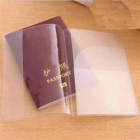PVC Travel Waterproof Dirt Passport Holder Cover Wallet Transparent PVC ID Card Holders Business Credit Card Holder Case Pouch