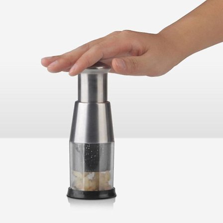 Garlic Chopper Stainless Steel Garlic Cutter Multifunctional Manual Chopping Tool Time Saver For