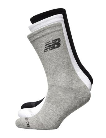 Performance Cotton Cushi D Crew Socks 3 Pair Patterned New Balance