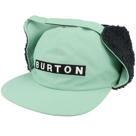 Burton - Grön earflap Keps - Lunchlap Hat Soft Sage Earflap @ Hatstore