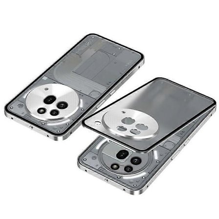Kompatibel med Nothing Phone (3a) Pro Matt Etui Aluminiumlegering + PC Telefondeksel Pop-Up Snap Lock