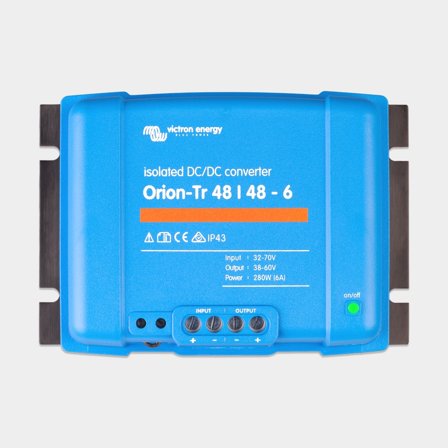 Conversor DC/DC 48 V para 48 V Victron Orion-Tr Isolated 48/48-8, 380 W, 8 A