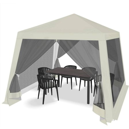 Rootz Outdoor Pavillion - Gazebo - Havely - UV-beskyttelse - Insektfrit mesh - Robust metalramme - 300 cm x 250 cm x 300 cm