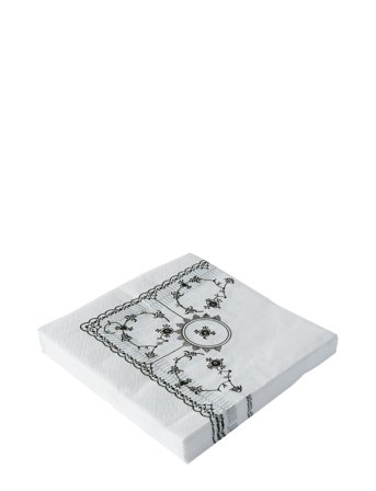 Kunstindustrien | Musselmalet Lunch Napkins, 33X33, 20 Pce | 33X33CM