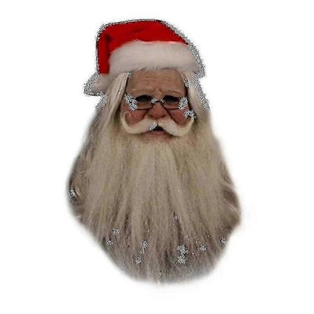 Julmask Tomte Huvud Latexmask Ansikte Människa Mask Cosplay-g