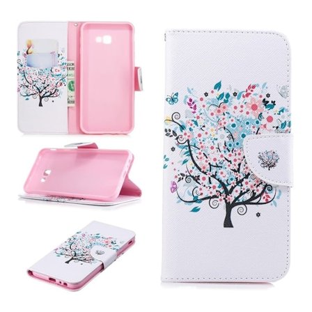 Wonderland Samsung Galaxy J4 Plus (2018) etui - Blomstret Træ