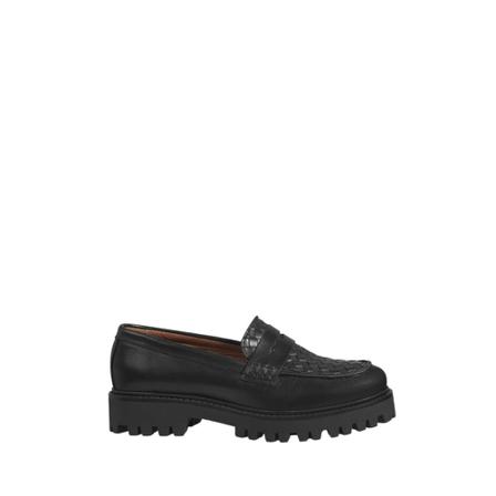 Dwrs, Milas - Loafers Zwart, Dames, Maat:39 EU,leer