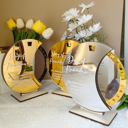 Ramadan Calendar Countdown, Swivel Eid Mubarak Calendar, 30 Days Countdown, Eid Mubarak Advent