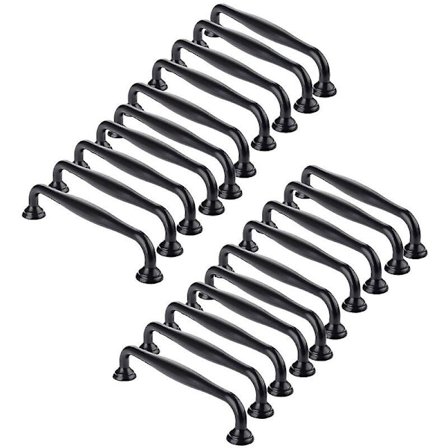 Svart dørhåndtak kjøkkenskap skuff soverom håndtak senteravstand 96mm