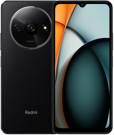 Xiaomi Redmi A3 - midnatts sort - 4G smarttelefon - 64 GB - GSM