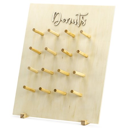 Bröllop Munkvägg/Donut Wall Trä 45x55cm - Bröllop Dekoration - Kalaslagret.se