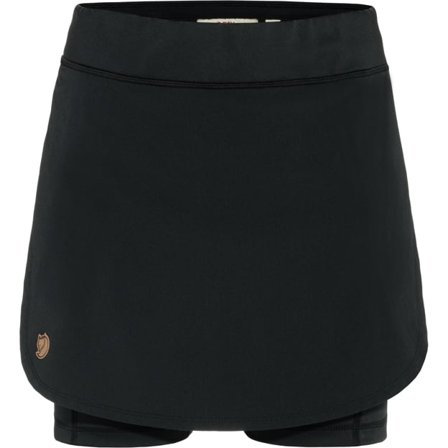 Fjällräven Women's Abisko Midsummer Skort 36 Trousers in Black | Size: 8, Recycled Polyamide