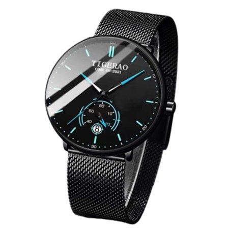 Nyt fuldautomatisk ur uden mekanik med stor urskive Herreur Kalender Vandafvisende Luminous ur