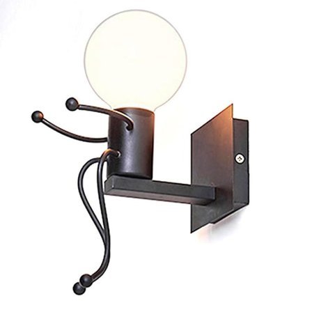 Væglamper Indendørs Væglampe Lys Industrielt Retro Væglampe Art Deco Lampe Til Børneværelse Soveværelse Stue Køkken Trappegang