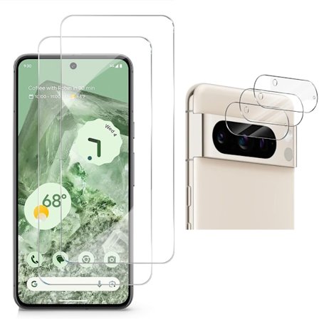 Komplett Skydd - Google Pixel 8 Pro Skärmskydd + Kameralinsskydd HD 0,3mm