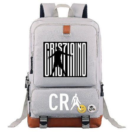 Cr7 Casual Datorryggsäck för Män, Laptop Reseryggsäck i Svart, Perfekt för Tonåringar, Skolväska för Resor, Vardagliga Mochilas