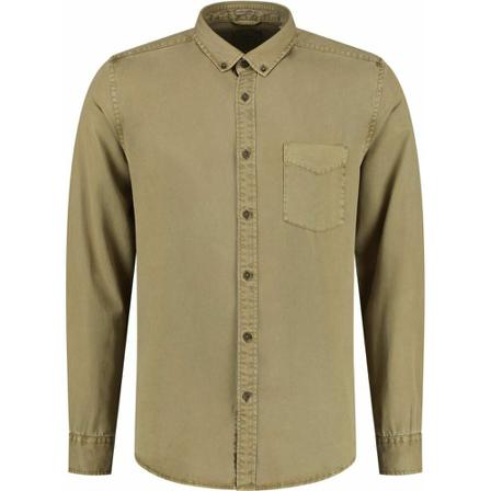 Dstrezzed Overhemd Garment Dyed Tencel Grøn, Herre Skjorter