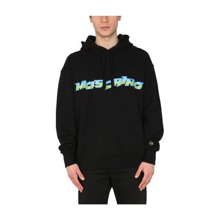 Moschino, urf Sweatshirt Czarny, Mężczyzna, Rozmiar: S