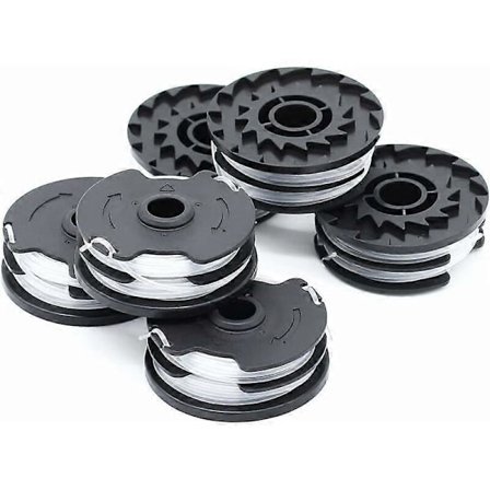 Sett med 6 erstatningsspoler, trådløse, for Lidl Parkside PRTA 20 - Li A1, B2, C3, PRT 550 A1, A3, PRT 300 A1 - 2 x 4 m 1,6 mm