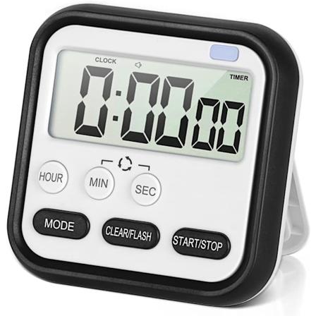 Digitaalinen visuaalinen ajastimet 24 tunnin magneettinen kello stoppi kello laske yl s ja alas ajastimet suuren LCD-n yt n n ytt suuret numerot