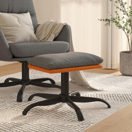 Vidaxl Fotpall Ljusgrå 60x60x39 Cm Tyg Och Konstläder Grå
