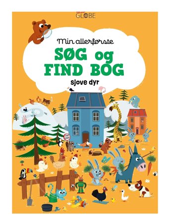 GLOBE | Min Allerførste Søg Og Find Bog - Sjove Dyr | DANISH