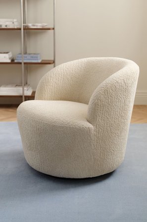 &Home - Dreibar lenestol Room - Hvit - Lenestoler - Fra Homeroom