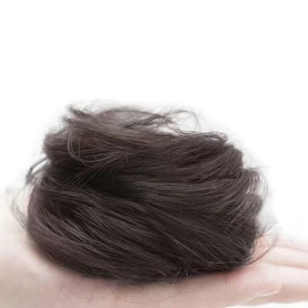 Parykk hårbolle menneskehår silke 1 1