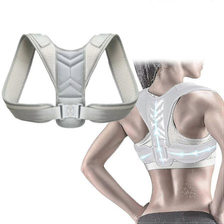 Holdningskorrigerer for barn og voksne, skulder- og ryggstøtte, holdningstrenerbelte for pukkelrygg