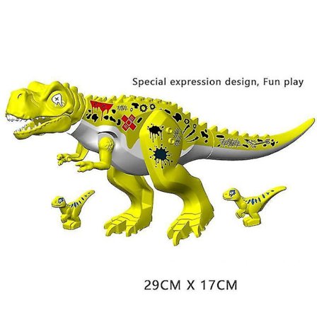 36 Style Big Jurassic Dinosaur World Spinosaurus Ankylosaurus Dino Building Block Moc Model Diy Bricks Educational Toys Gift