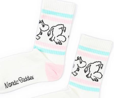 Mummi Sokker Mummitrollet Retro Dame Hvit_str.36-42