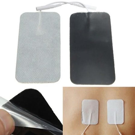 Selvklebende erstatningselektrode pads 10 stk. firkantet 4*4cm Tens ikke-vevd stoff for muskelstimulator Tens maskin pads støtter