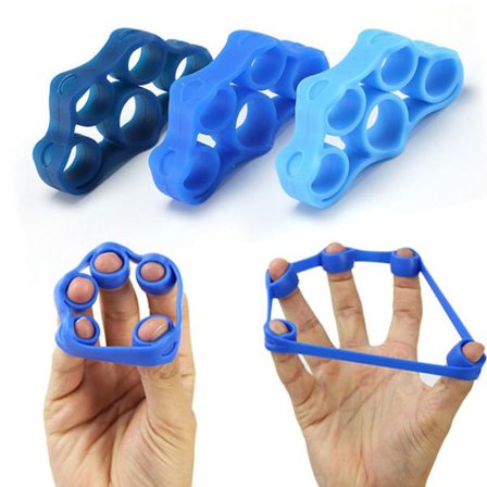 Hånd Finger Grip Strength Trainer Resistance Strengthener Band