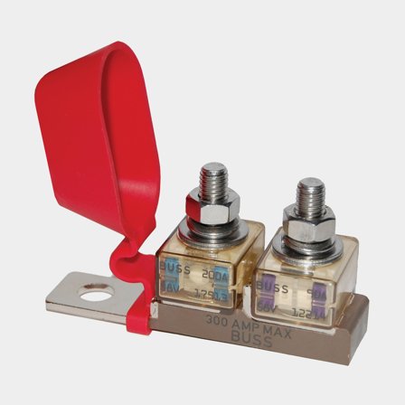 Sulakepidin Blue Sea Systems Dual MRBF Terminal Fuse Block, 2 lohkosulakkeelle, M8, 58 V DC, 300 A