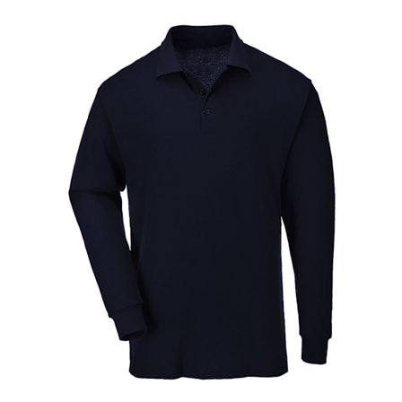 Casual Classic Herr Långärmad Polo S Marinblå