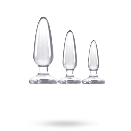 nsnovelties: Jelly Rancher 3x Clear Pleasure Plugs Training Kit