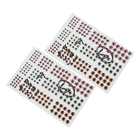 2 Arkkia Kolmiulotteinen Keinotekoinen Simulaatio Viehe Syötti Kalansilmät Sarja DIY Tarra