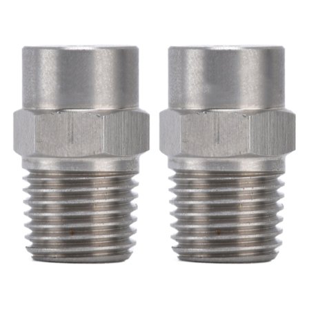 304 Rustfrit Stål Forstøverdyse Holdbar Bærbar Kompakt Bred Dækning 2-pak