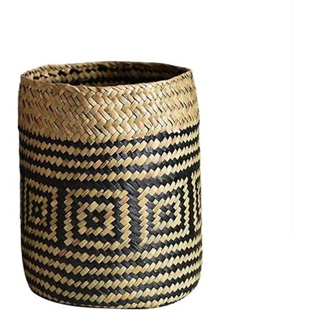 Vävda naturliga sjögräs korgar - Dekorativa planter - Vävda sjögräs korgar för växter