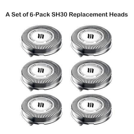 6-pack SH30 ersättningshuvuden för Philips Norelco Series 4000 300